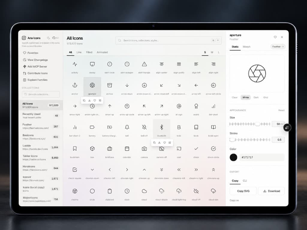Aria Icons