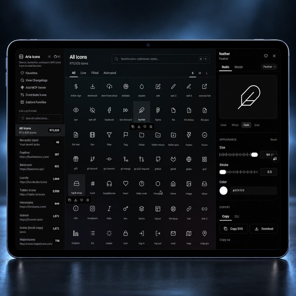 Aria Icons