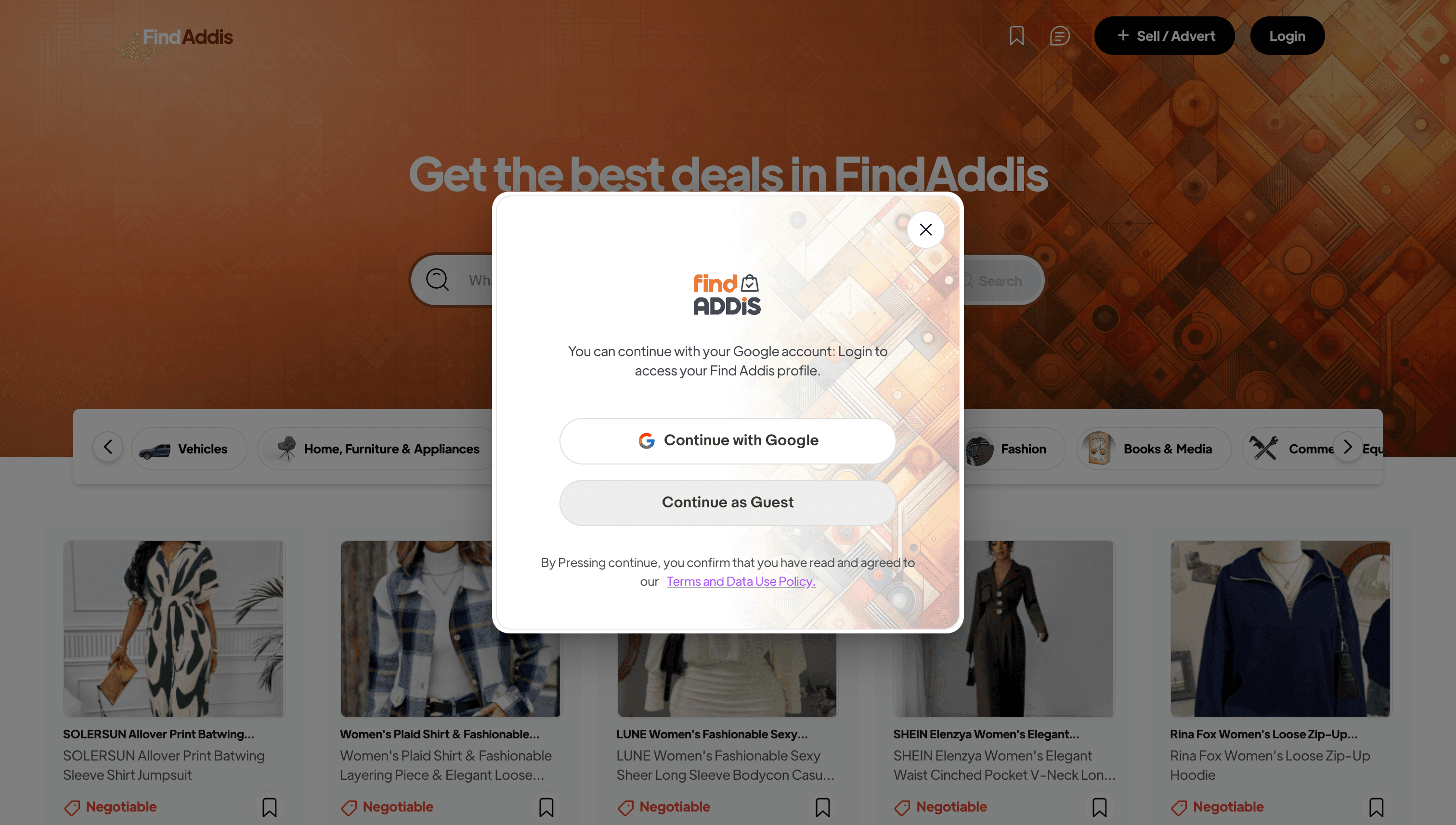 FindAddis screenshot 2